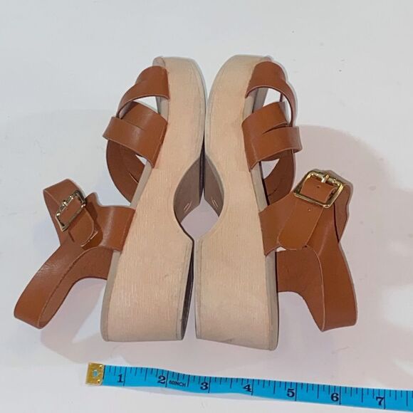 Place Tan Brown Strappy Sandals Girl Size 1 - Picture 6 of 13